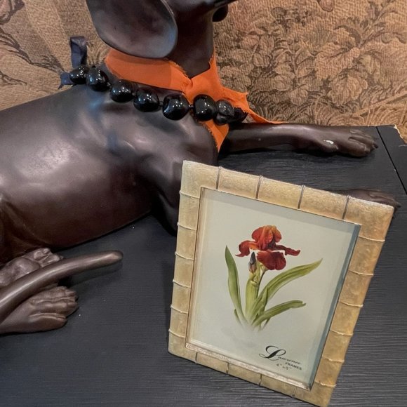 Contemporary Golden Enamel Ware Lawrence Picture Frame - Picture 6 of 11